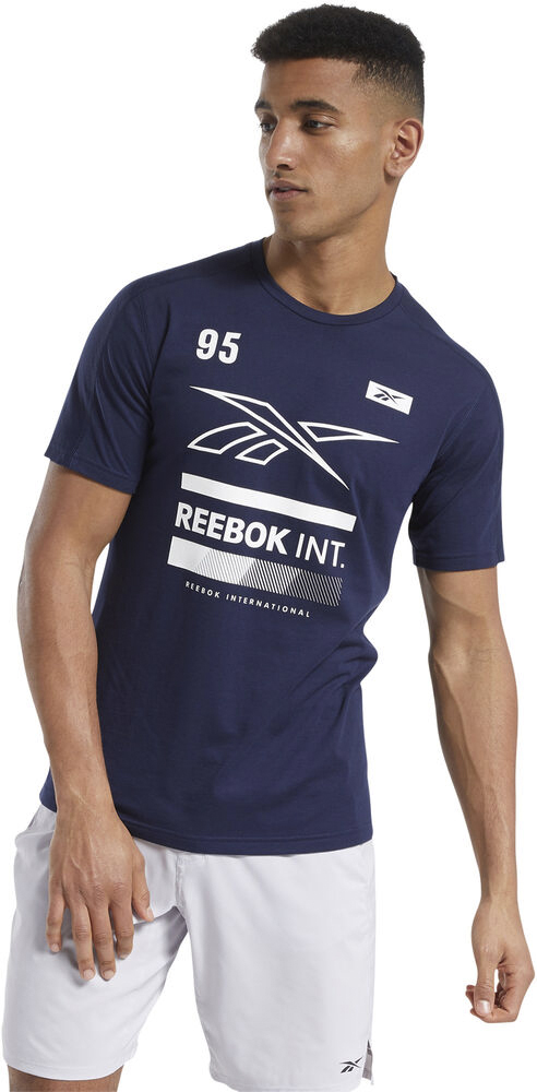 Se Reebok Speedwick Graphic Move Tshirt S - T-shirts Bomuld hos Magasin ved Magasin