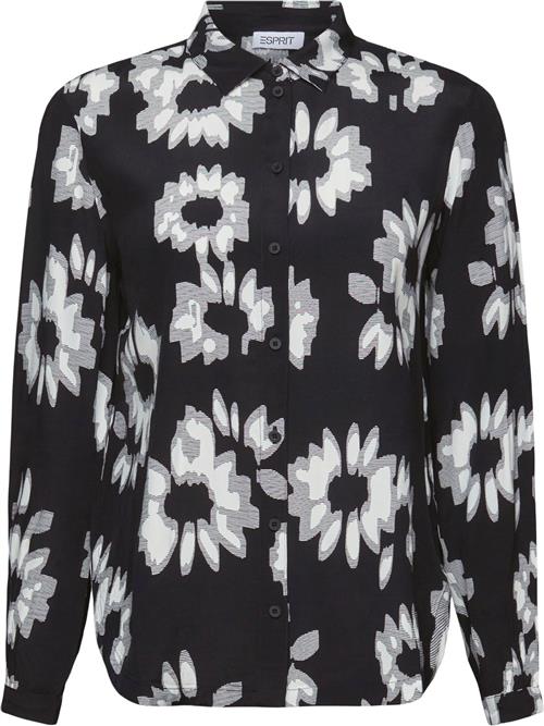 Se Esprit SUS*Visc Blouse Kvinde Black Langærmede Bluser Str S - hos Magasin ved Magasin