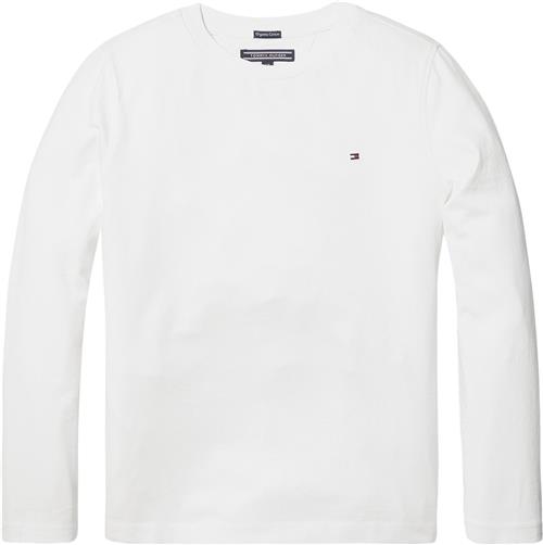 Tommy Hilfiger Boys Basic CN Knit L/S Str 16 år / 176 cm - Hvid Strik hos Magasin