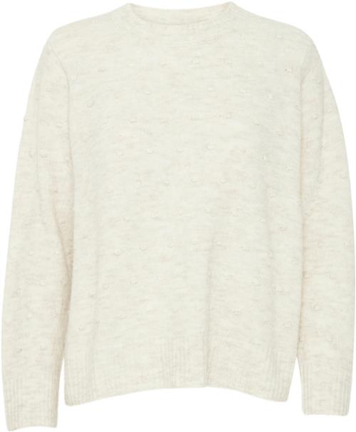 Fransa Frelise PU 2 Kvinde Limestone Melange Sweaters Regular Fit Str XL - hos Magasin