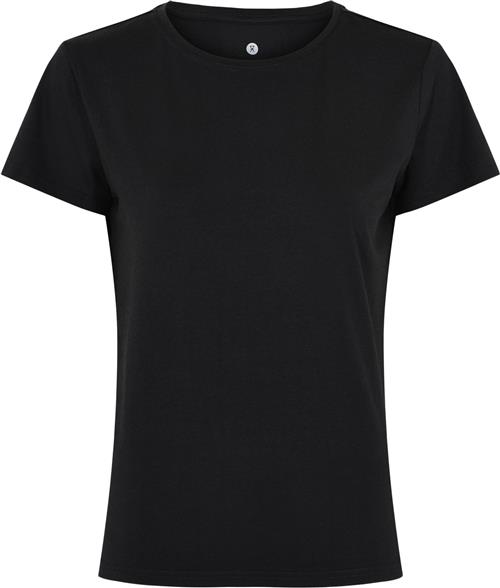 JBS of Denmark JBS of DK Basic tee Bamboo Kvinde Sort Kortærmede T-shirts Str XL - hos Magasin