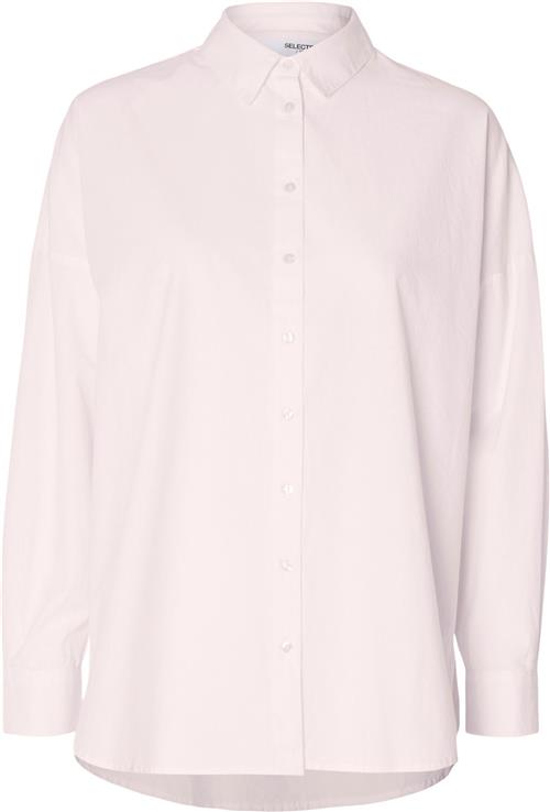 Se Selected Femme Slfdinasanni LS Shirt Noos Kvinde Cradle Pink Langærmede Skjorter Str 38 - hos Magasin ved Magasin