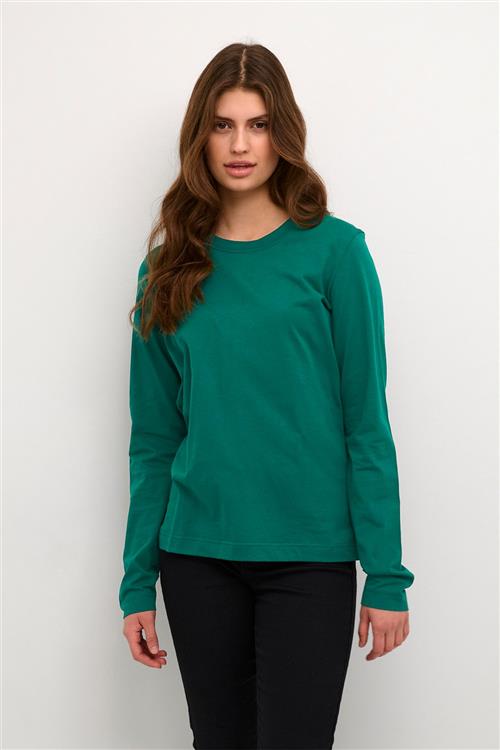 Se Kaffe Kamarin LS Tshirt Kvinde Aventurine Langærmede T-shirts Str L - hos Magasin ved Magasin