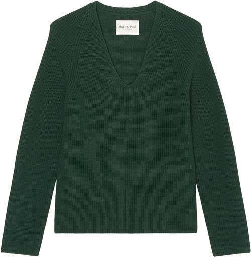 Marc O’Polo Pullover, Longsleeve, Vneck Kvinde Midnight Pine Sweaters Str S - hos Magasin