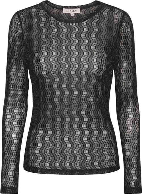 A-VIEW Evalla Blouse Kvinde Black Toppe Str 36 - hos Magasin