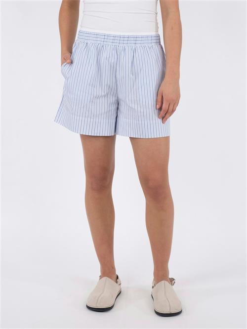 Neo Noir Shady Stripe Shorts Kvinde Light Blue Casual Shorts Str 44 - hos Magasin