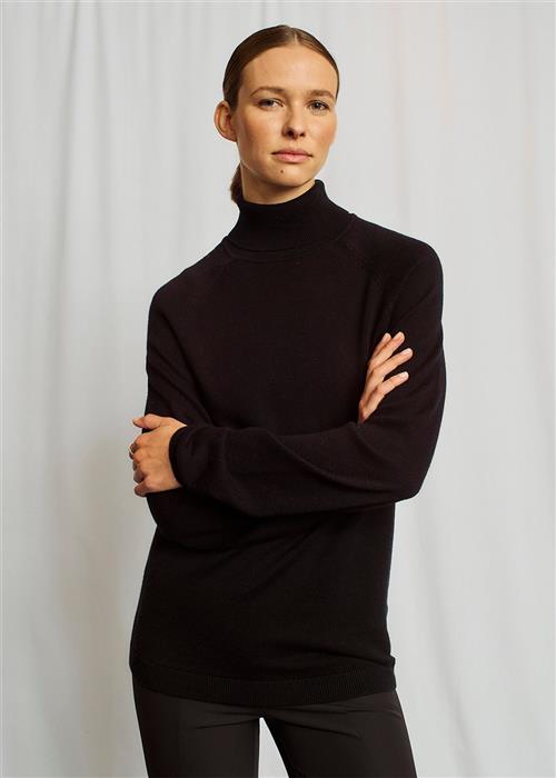 Se Bruun & Stengade BS Valeria Regular Fit Knitwear Kvinde Black Sweaters Str M - hos Magasin ved Magasin