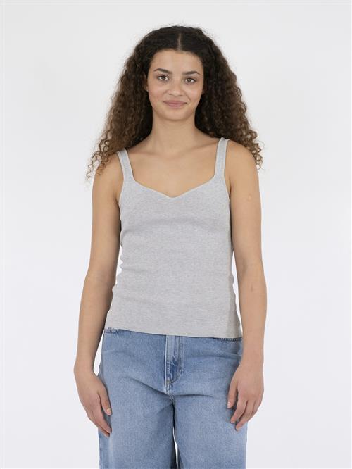 Se Neo Noir Hanora Knit Top Kvinde Light Grey Melange Tanktoppe Str 44 - hos Magasin ved Magasin