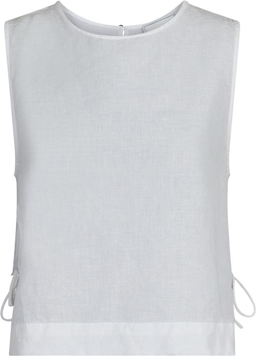 Se Neo Noir Svetlana Linen Top Kvinde White Toppe Str 44 - hos Magasin ved Magasin