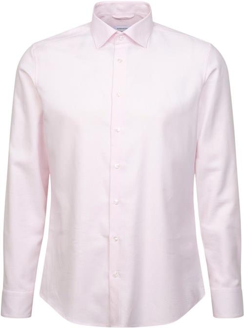 Seidensticker Business Shirt Slim Long Sleeve Kentcollar Uni Mand Pink Langærmede Skjorter Slim Fit Str 44 - hos Magasin