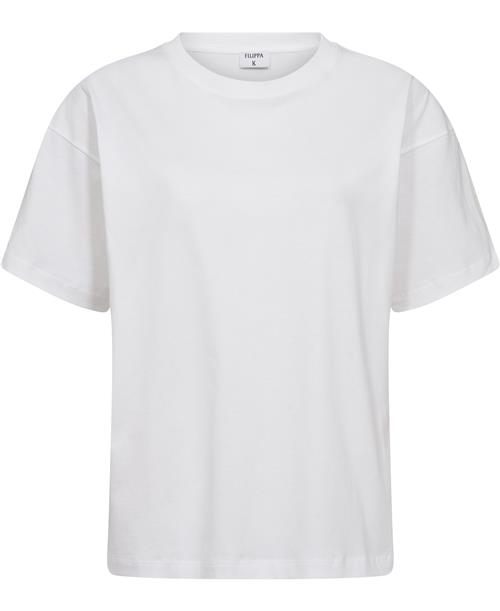 Filippa K Loose Fit Tee Kvinde White Kortærmede T-shirts Str 2XS - hos Magasin