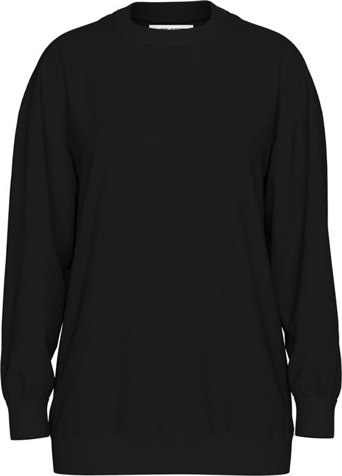 Se Selected Femme Slfgia Yrsa LS Crew Neck Sweat Noos Kvinde Sort Langærmede Bluser Str XXL - hos Magasin ved Magasin