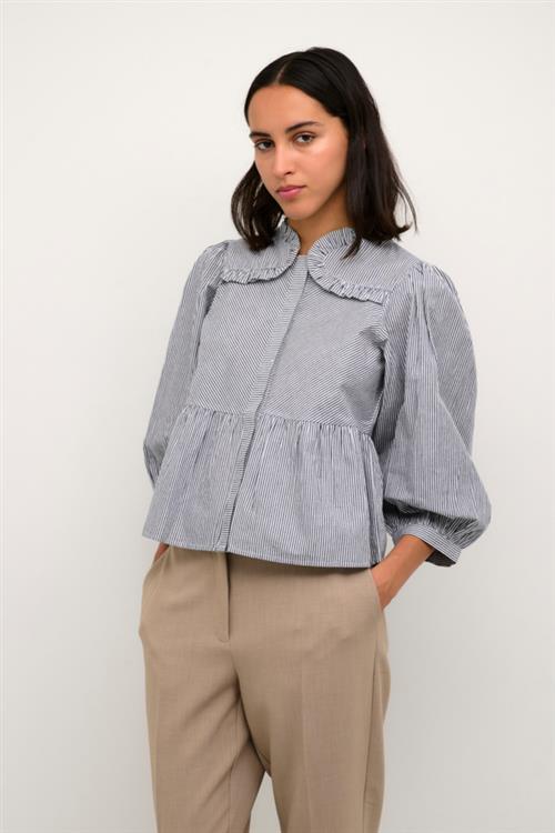 Se Karen by Simonsen Nettekb Blouse Kvinde Meteorite Kortærmede Bluser Str 36 - hos Magasin ved Magasin