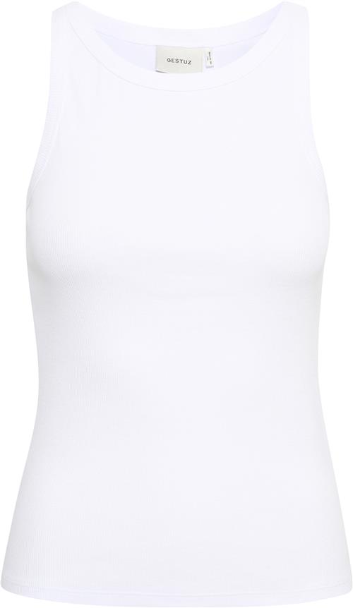 Gestuz Drewgz sl top Noos Kvinde Bright White Tanktoppe Str M - hos Magasin