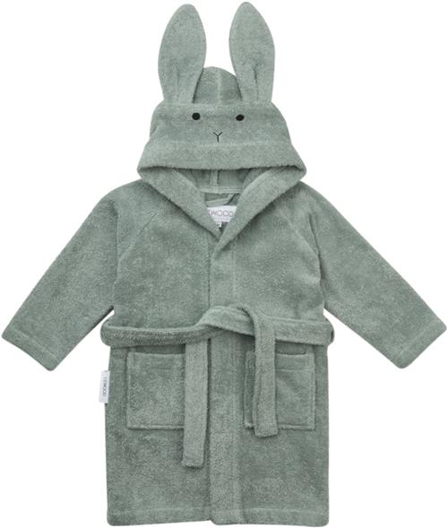 Liewood Lily Bathrobe Str 3-4y - Rabbit Peppermint Morgenkåber hos Magasin