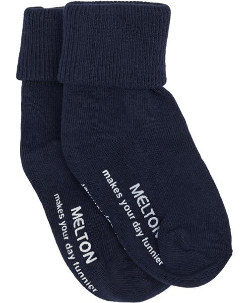 Melton Sock ABS Str 23-26 - Marine Strømper Bomuld hos Magasin