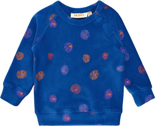 Se Soft Gallery Sgbalexi Velvet Flower Sweat Str 6m Piger - True Blue Sweatshirts Bomuld hos Magasin ved Magasin