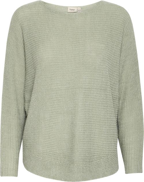 Fransa Freretta PU 3 Kvinde Green Bay Melange Sweaters Loose Fit Str M - hos Magasin