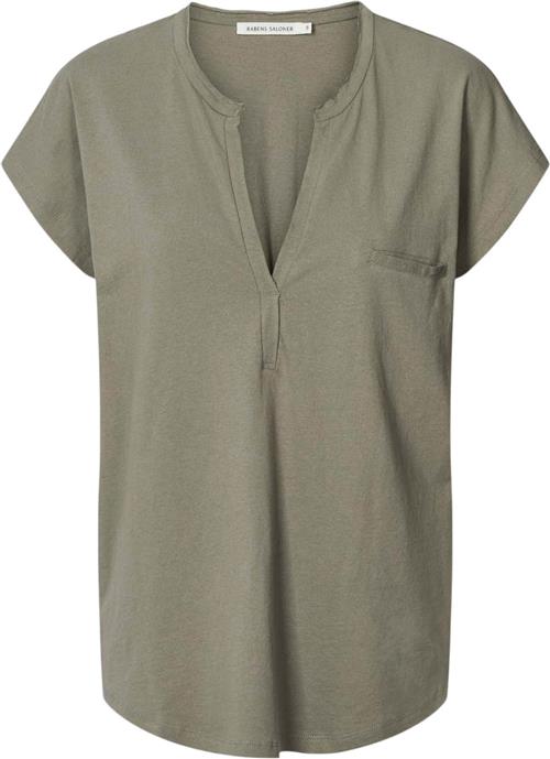 Rabens Saloner Vintage Cotton cap Sleeve top Bla Kvinde Moon Toppe Str XS - hos Magasin