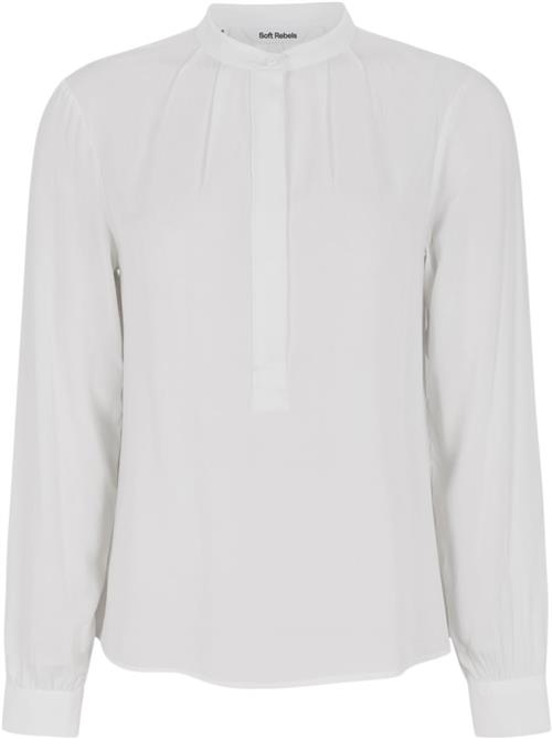 Soft Rebels Srfreedom Blouse Kvinde Snow White Langærmede Bluser Str L - hos Magasin