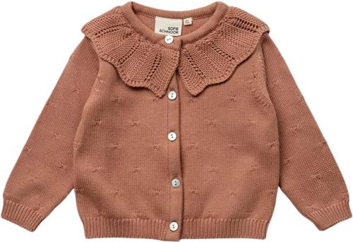 Sofie Schnoor Cardigan Str 2 år / 92 cm - Rosy Brown Cardigans hos Magasin