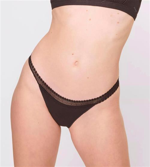 Sloggi Sloggi GO Ribbed R Tanga C2P Brazilian Str L - Bomuld hos Magasin