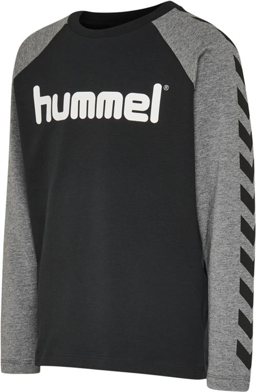 Hummel Hmlboys Tshirt L/S Str 14 år / 164 cm - Sort Langærmede T-shirts hos Magasin