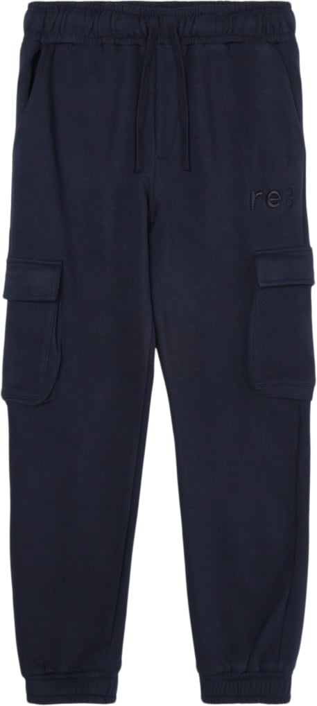 The New Tnre:Charge Cargo Sweatpants Str 98-104 cm/3-4 år - Navy Blazer Bukser Bomuld hos Magasin