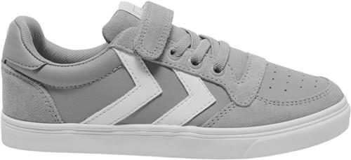 Se Hummel Slimmer Stadil Leather LOW JR Alloy Sneakers Str 34 - hos Magasin ved Magasin