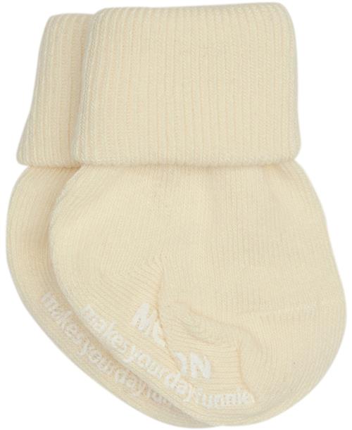 Melton Sock ABS Str 15-16 - Offwhite Strømper Bomuld hos Magasin