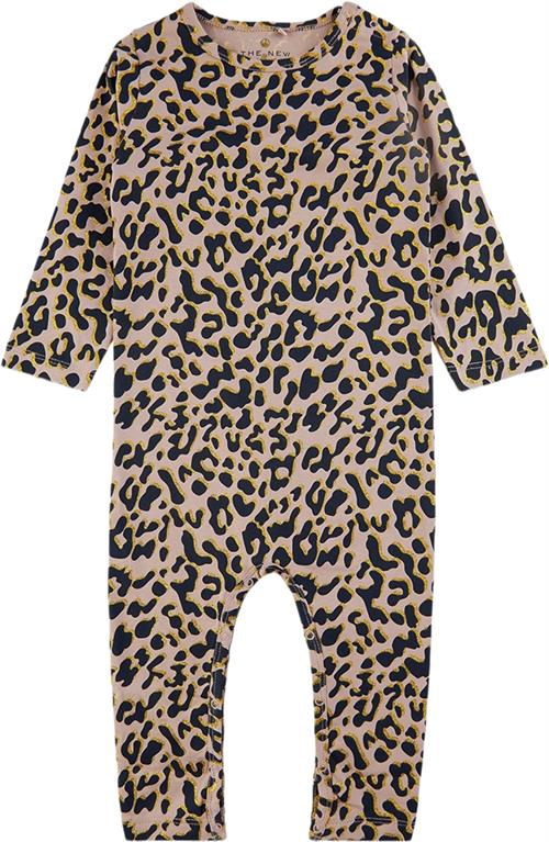 The New Tnadda L_S Jumpsuit Str 68 cm - Leo Aop Heldragter Bomuld hos Magasin