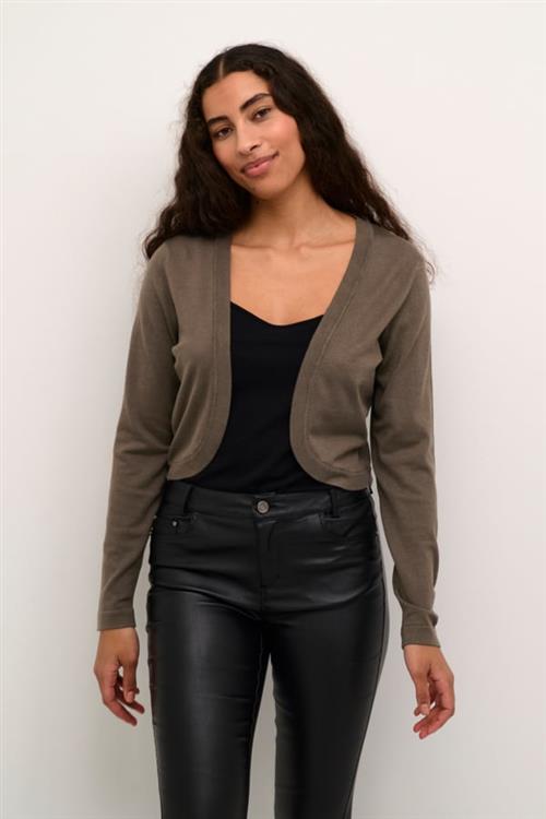 Se Kaffe Astrid Bolero Kvinde Major Brown Cardigans Str XL - hos Magasin ved Magasin