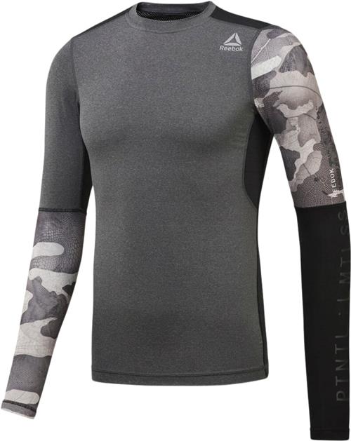 Se Reebok Activchill Graphic Long Sleeve Compression Tshirt L - Trænings T-shirts Polyester hos Magasin ved Magasin