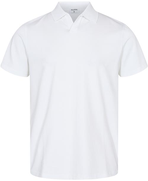 Filippa K Stretch Polo Tshirt Mand White Kortærmede Poloer Str S - Lycra hos Magasin