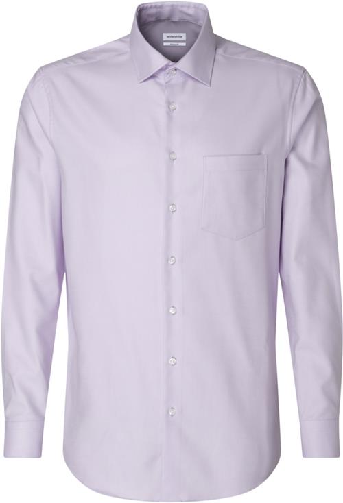 Seidensticker Business Shirt Regular Long Sleeve Kentcollar Uni Mand Purple Langærmede Skjorter Str 46 - hos Magasin