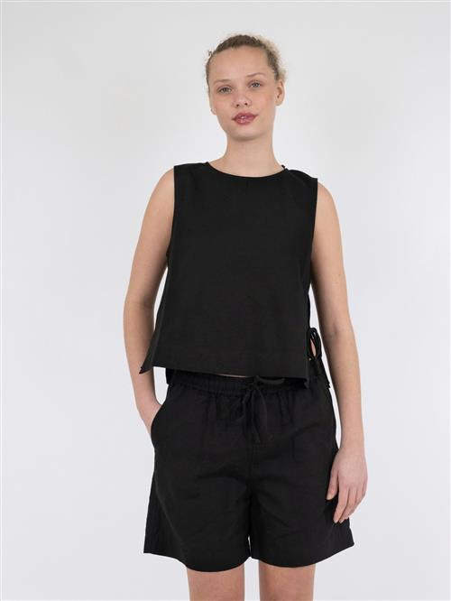 Se Neo Noir Svetlana Linen Top Kvinde Black Toppe Str 40 - hos Magasin ved Magasin