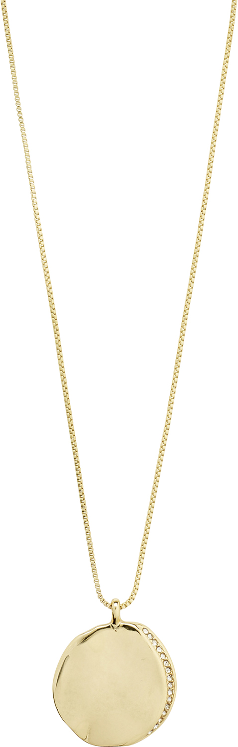 Se Pilgrim True Recycled Coin Necklace Goldplated one size - Halskæder Med Vedhæng hos Magasin ved Magasin