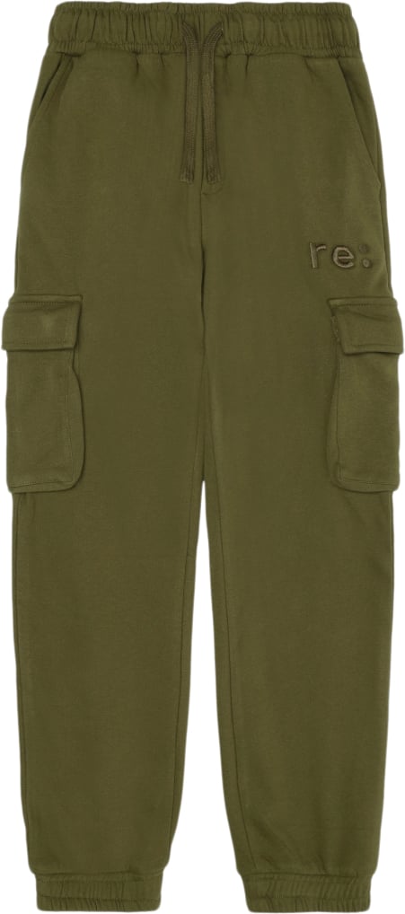 Se The New Tnre:Charge Cargo Sweatpants Str 98-104 cm/3-4 år - Ivy Green Bukser Bomuld hos Magasin ved Magasin