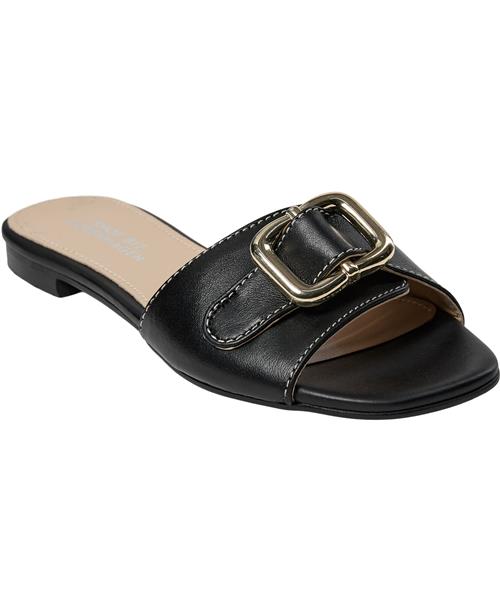 Shoe Biz Phoenix Kvinde Black / Gold Flade Sandaler Str 41 - hos Magasin