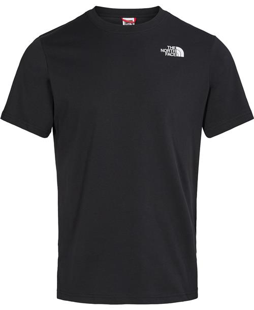 The North Face M s/s red box tee tnf Black Mand Sort Kortærmede T-shirts Str S - Bomuld hos Magasin