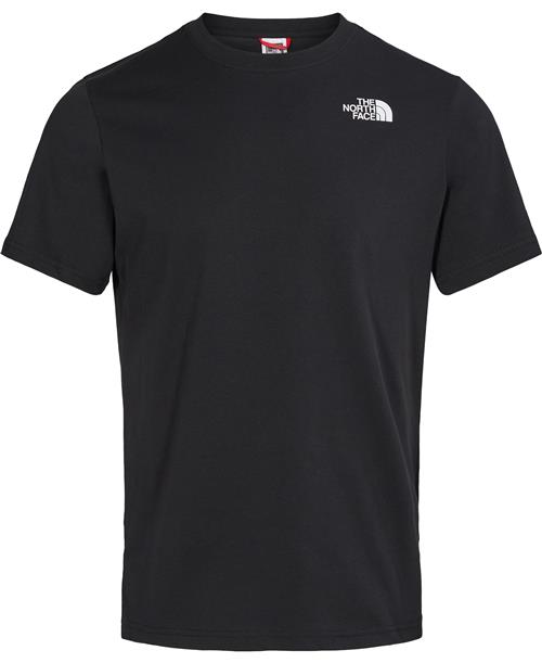 The North Face M s/s red box tee tnf Black Mand Sort Kortærmede T-shirts Str M - Bomuld hos Magasin