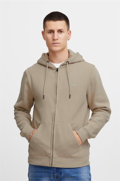 Se Blend Bhdownton Zipthrough Sweatshirt Mand Crockery Hoodies Regular Fit Str L - hos Magasin ved Magasin