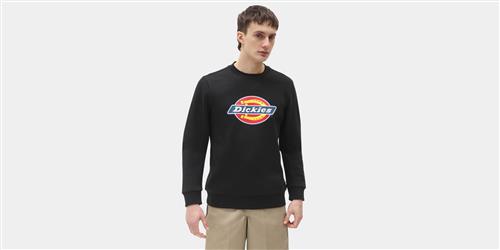 Dickies Icon Logo Sweatshirt Black Mand Black Sweatshirts Str S - hos Magasin