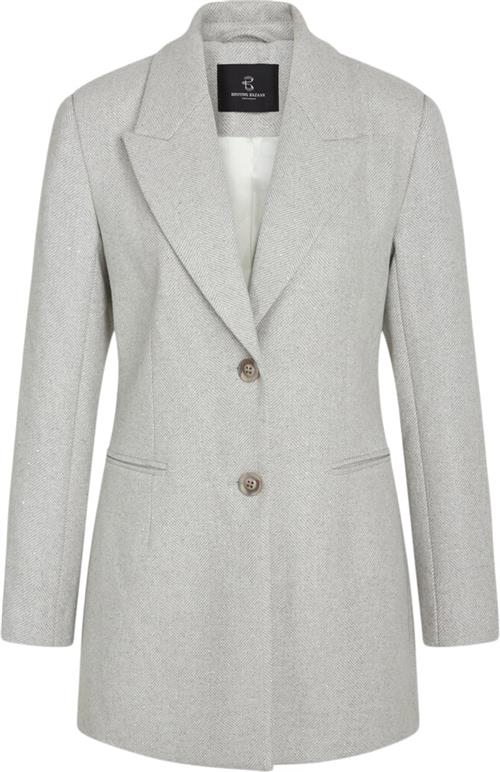 Se Bruuns Bazaar Elderbbfana Blazer Kvinde Light Grey Melang Blazere Str 40 - Uld hos Magasin ved Magasin