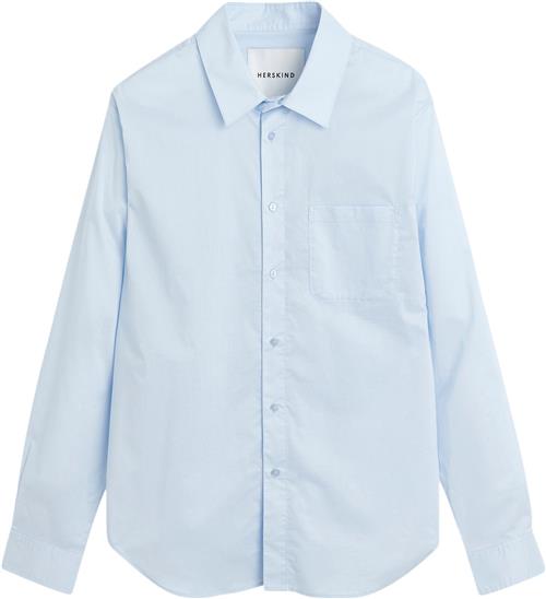 HERSKIND Brooklyn Shirt Kvinde Ligth Blue Langærmede Skjorter Str 34 - Bomuld hos Magasin