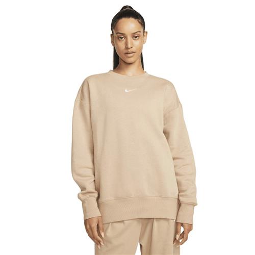 Nike Sportswear Phoenix Fleece Oversized Sweatshirt Kvinde Hemp/sail Sweatshirts Str XS - Bomuld hos Magasin