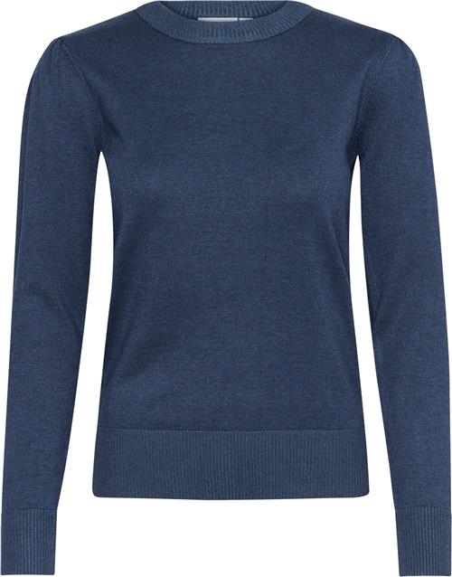 Saint Tropez Milasz Pullover Kvinde Titan Melange Sweaters Regular Fit Str L - hos Magasin