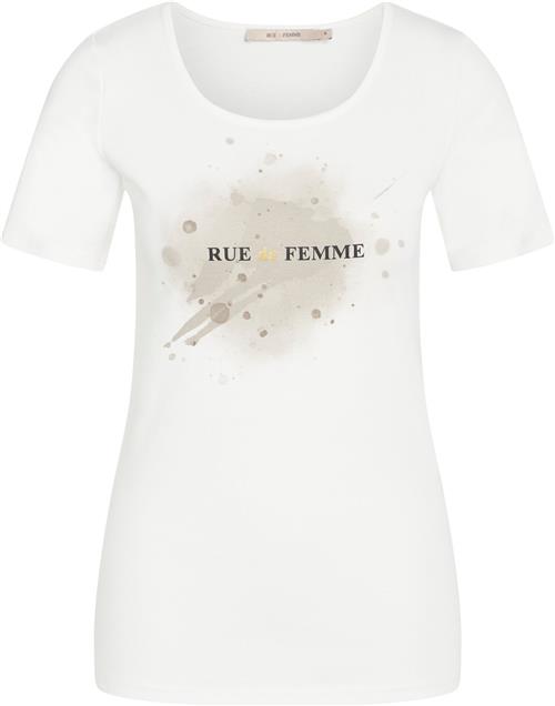 Rue de Femme ¤ New Svea Tshirt RdF ¤ Kvinde White Sand Kortærmede T-shirts Str L - hos Magasin