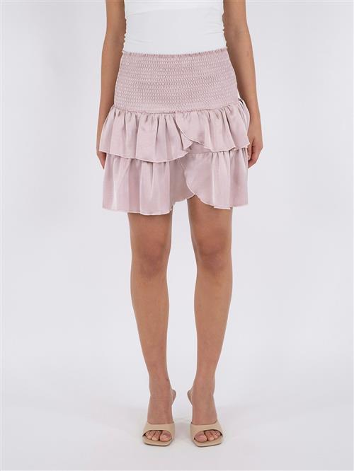 Neo Noir Carin Heavy Sateen Skirt Kvinde Dusty Rose Korte Nederdele Str 38 - hos Magasin