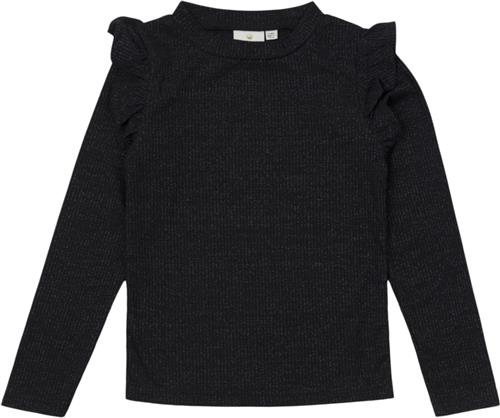 Se The New Tningeborg L_S Tee Str 122-128 cm/7-8 år - Black Beauty Langærmede T-shirts Polyester hos Magasin ved Magasin